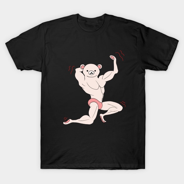 Muscle Kuma T-Shirt by alstrudel